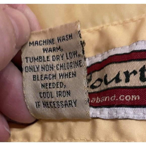 Tudor Court Yellow Windbreaker Rain Jacket Pockets Button Front Removable Hood - Picture 4 of 9